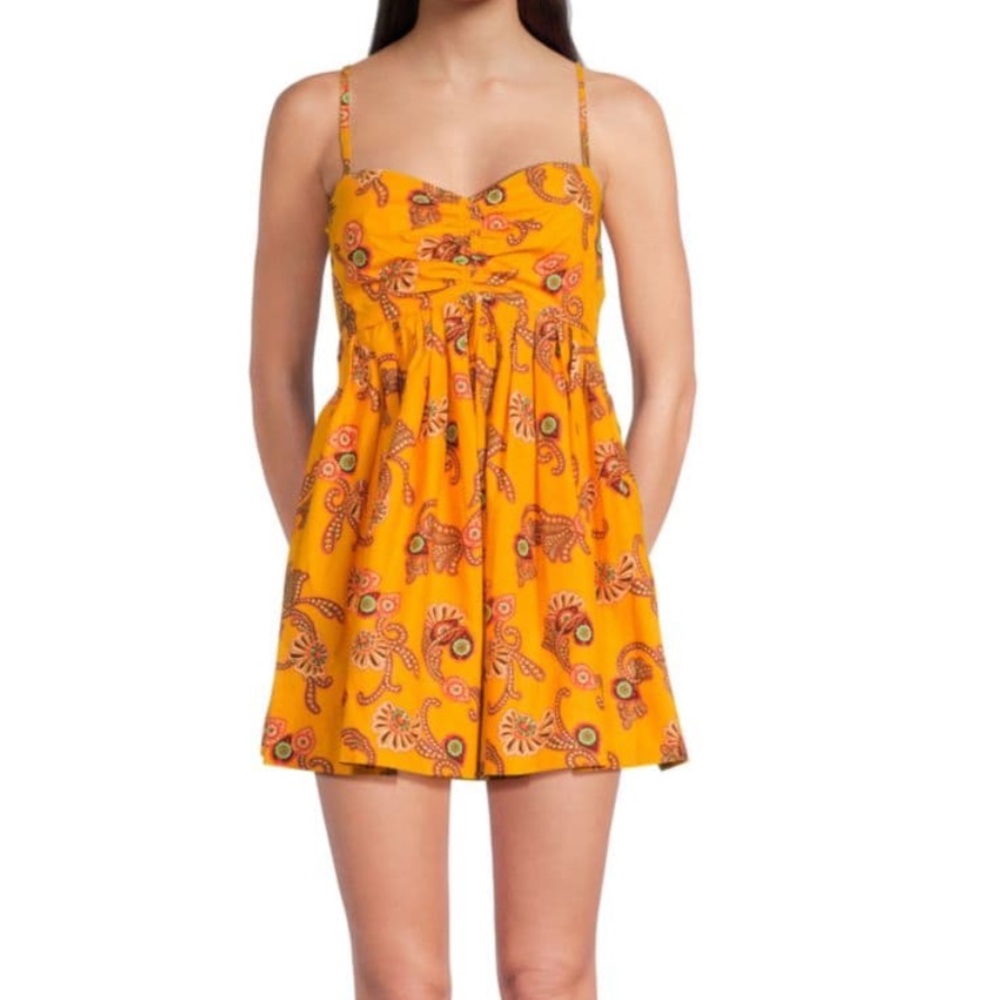 A.L.C. Ambrose Cutout Minidress Orange